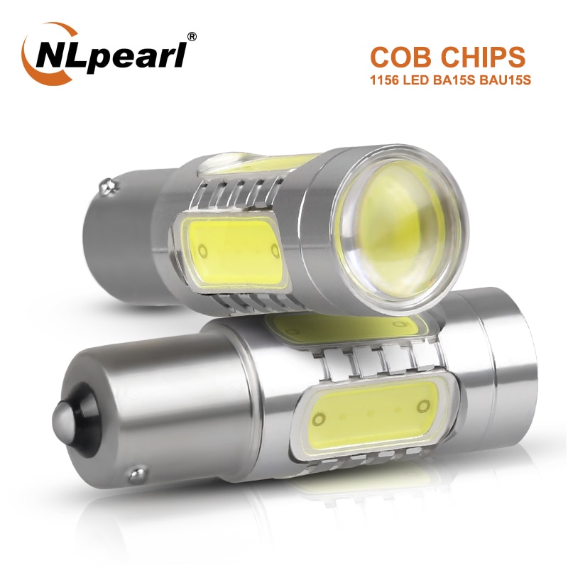Car Lights 2x Signal Lamp 1156 LED BA15S P21W BAU15S PY21W Auto Turn Signal Light 12V COB 1157 BAY15D P21/5W LED Brake Stop Lamps by NLpearl