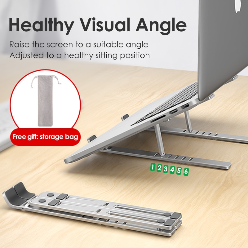 Laptop Stand for MacBook Pro Notebook Stand Foldable Aluminium Alloy Tablet Stand Bracket Laptop Holder for Notebook