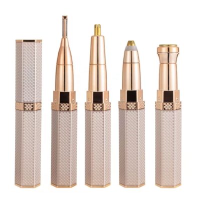 4-In-1 Lipstick Designed Shaver Electric Eyebrow Trimmer Women’s Shaving Instrument Eyebrow Trimmer Multi-Function Rechargeable
