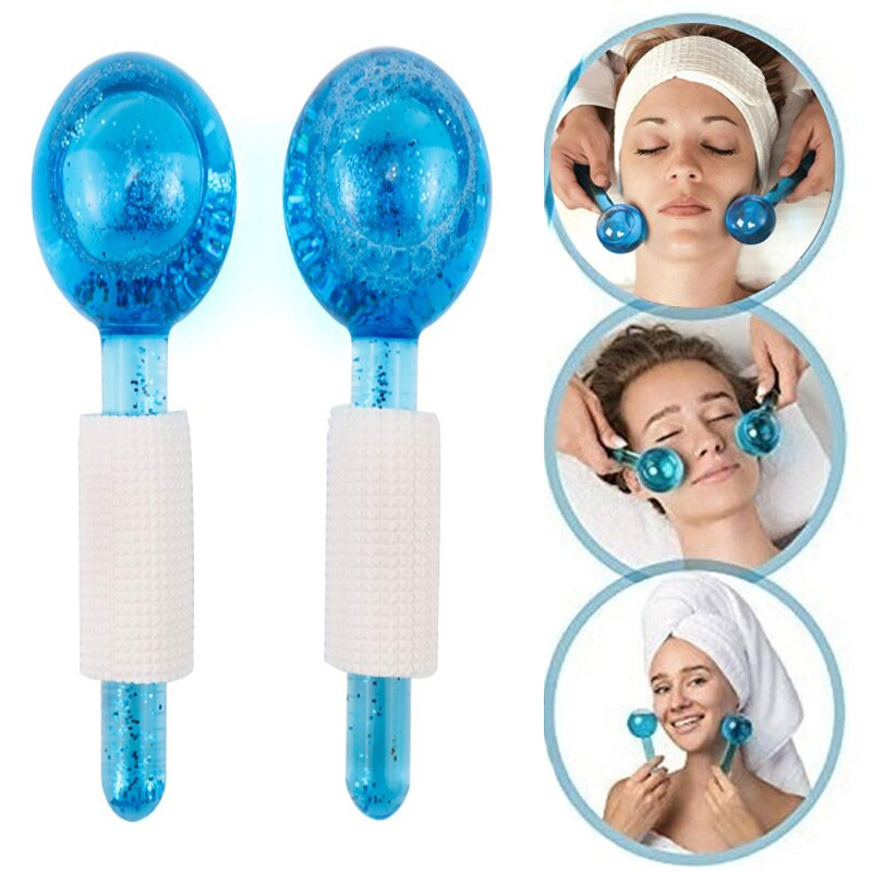 Beauty Ball Glitter Crystal Ice Therapy Facial Massage Glass Ice Wave Beauty Ball Ice