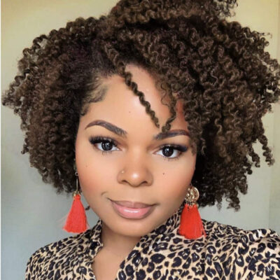 New African small curly wig female short curly hair partial full top chemical fiber headgear wigs