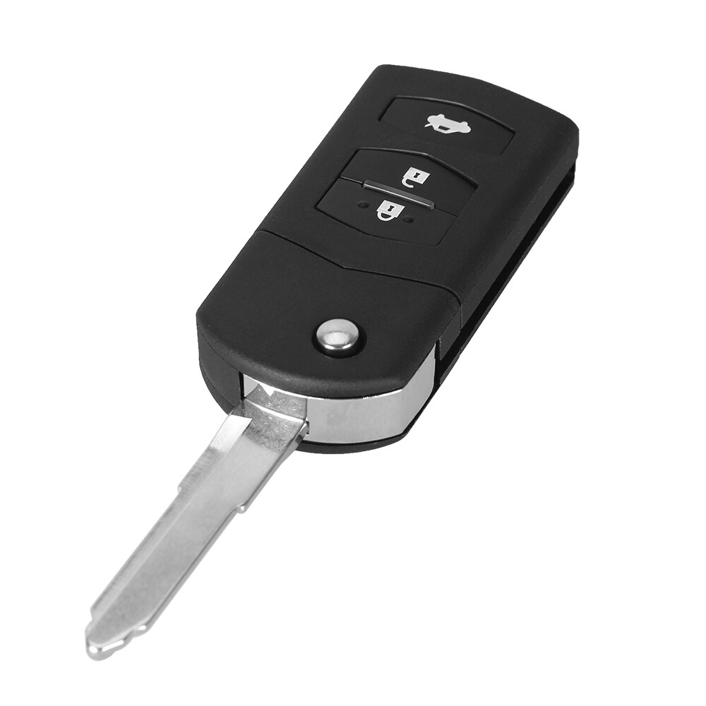 2 Button Remote Key Fob Shell Case Folding Flip With Uncut Blade For FORD by KEYYOU