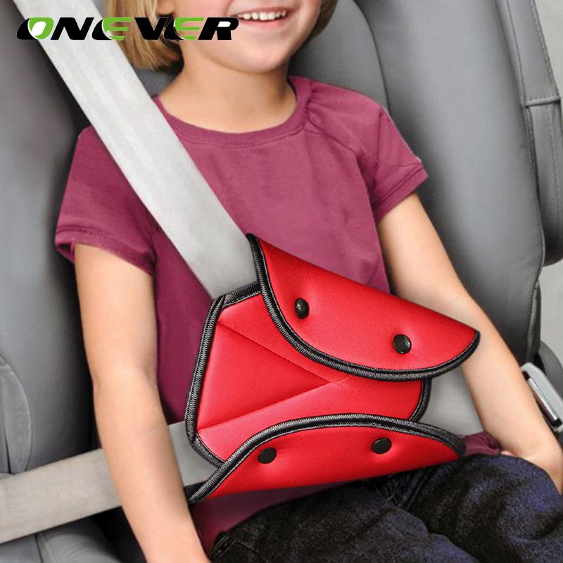 Car Safe Fit Seat Belt Sturdy Adjuster Car Safety Belt Adjust Device Triangle Baby Child