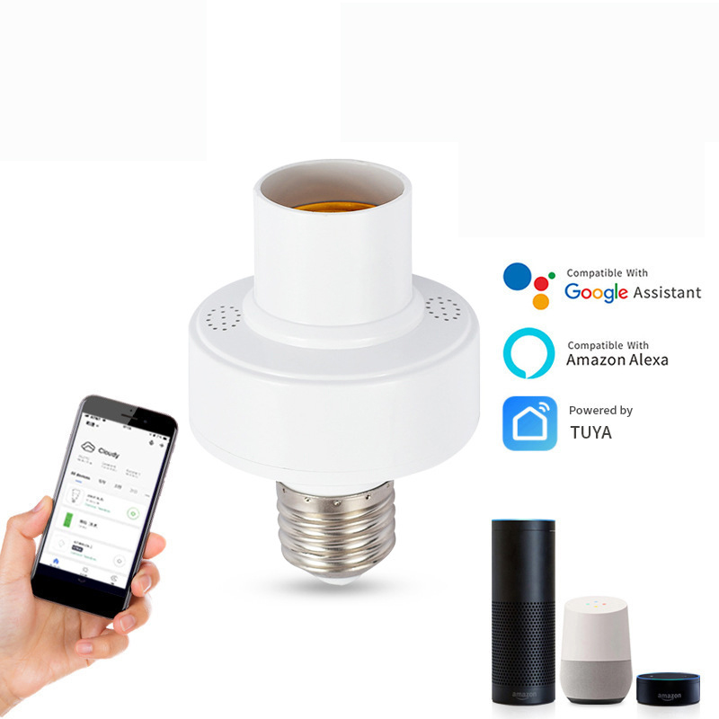 WiFi Smart Lamp Head Smart Life App Lamp Holder Alexa Speaker Voice Control by Tuya