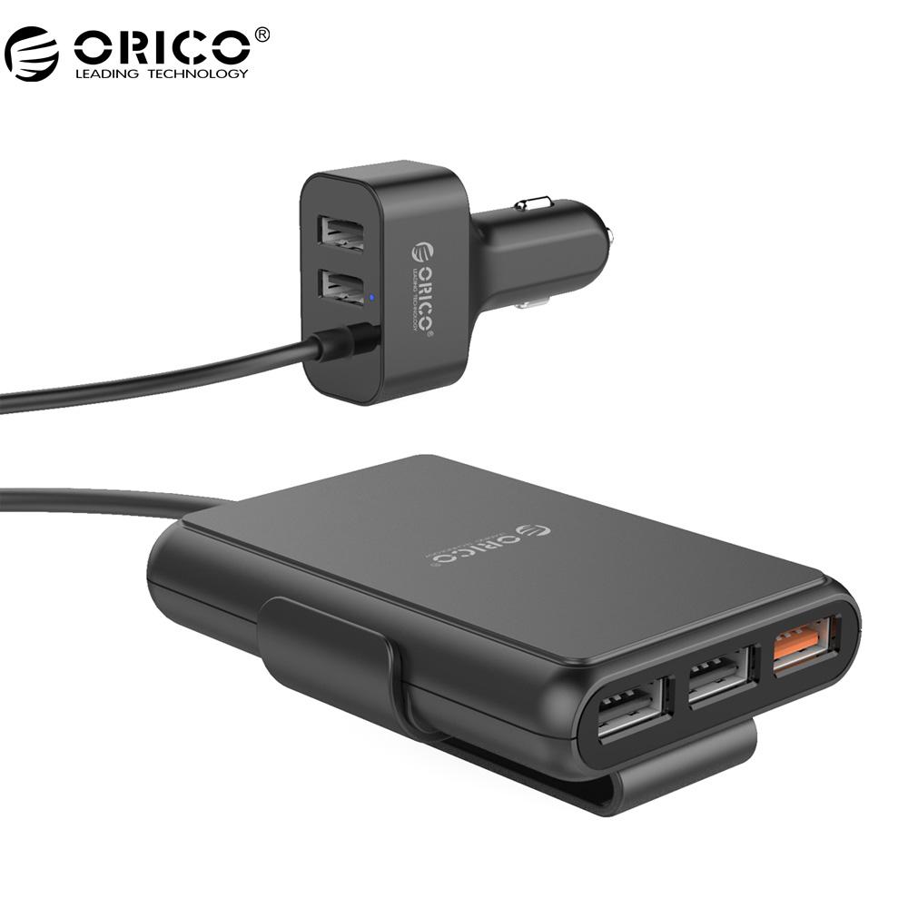 ORICO UCP-5P Portable 52W Car Charger with Expander Quick Charge 3.0 Car Charger 5 Porst for Your needs MPV Car