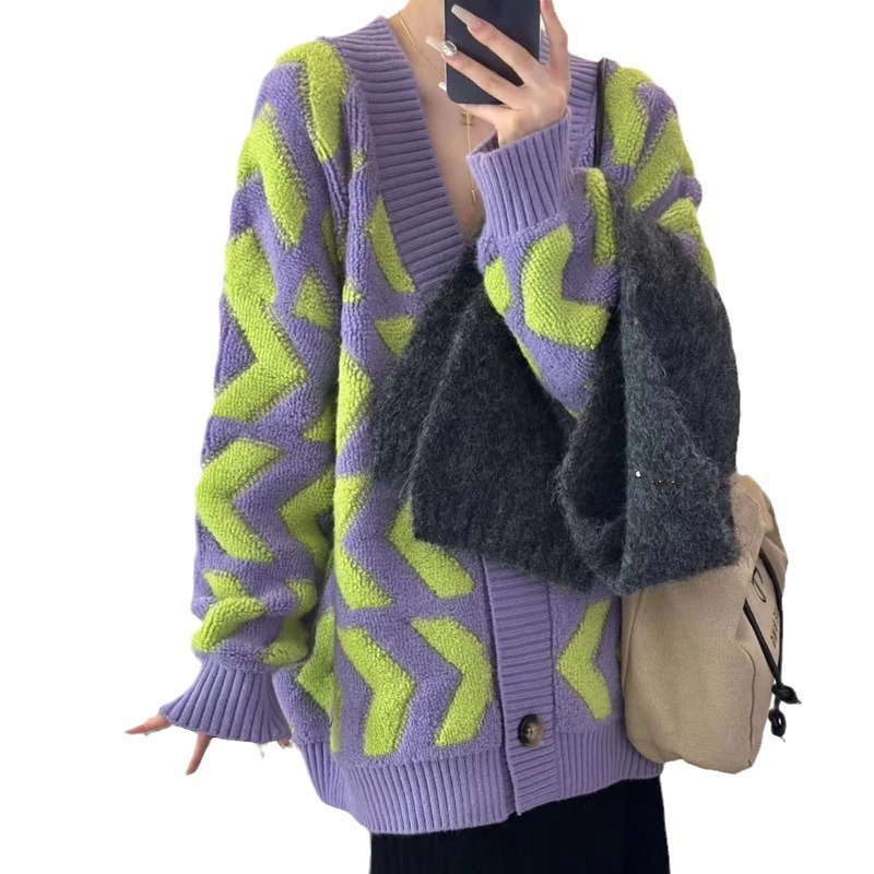 Winter new loose large version lazy style sweater