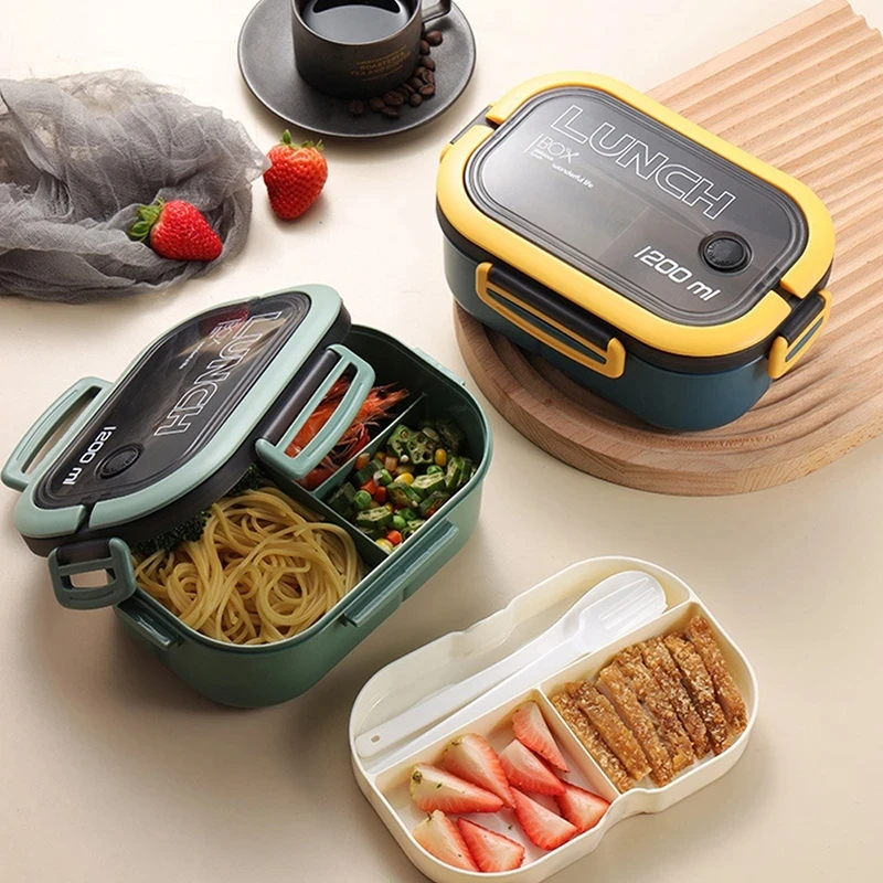 Lunch Box For Kids Compartments Microwae Bento Lunchbox Children Kid School Outdoor Camping Picnic Food Container Portable