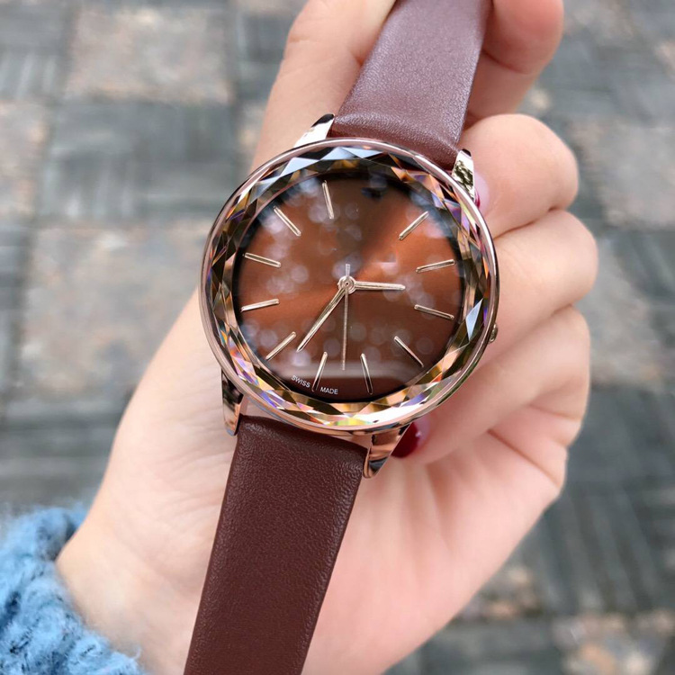 women genuine leather Luxury wristwatch Female clock japan movement watch Relojes De Marca Mujer