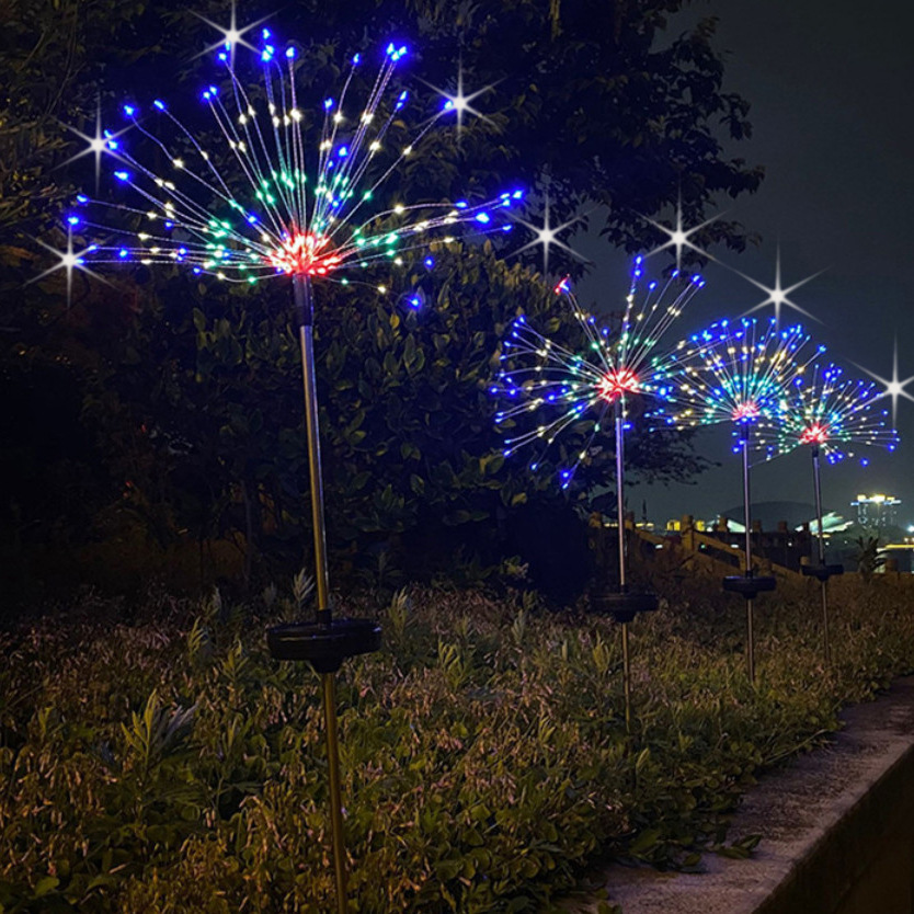 LED Solar Ground Fireworks Lights Ball Lights Festival Gypsophila Lights Garden Lawns Explosion Star Lights