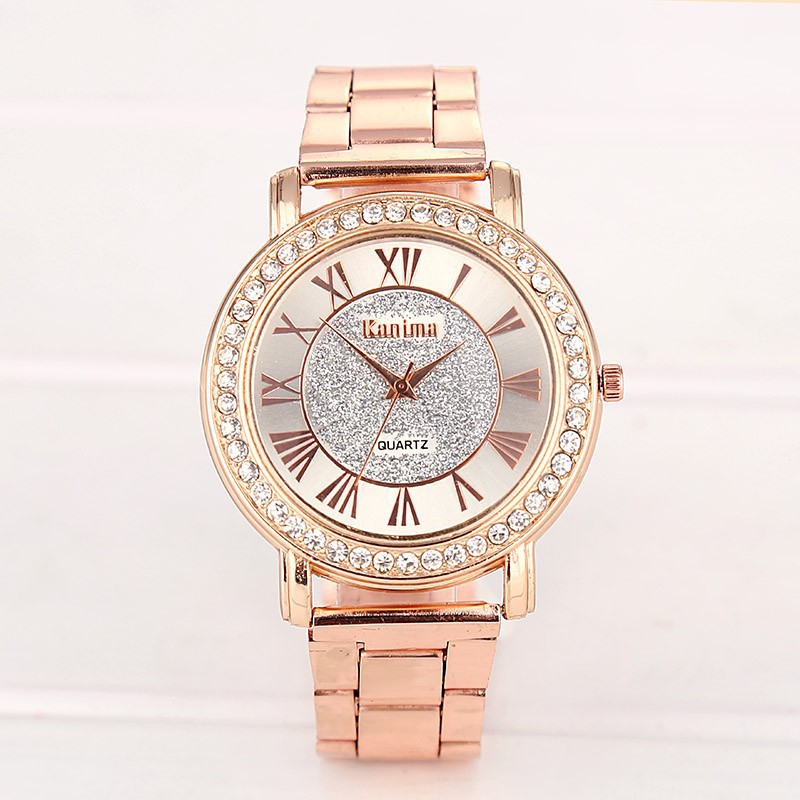 Sale Silver Gold Watch Women Luxury Brand Hot Sale Ladies Wristwatches Gifts For Girl Full Stainless Steel Rhinestone Quartz Watch
