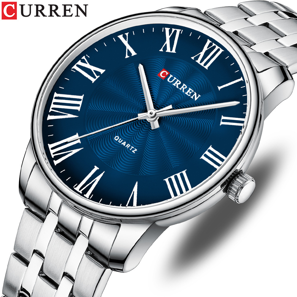 Men’s Watch Fashion Men’s Watch Business Quartz Watch Steel Band Watch