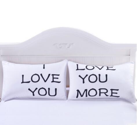 Bedding   I love you Pillowcase Print Neck Pillow Case  Decorative Pillow Cover  Bedding