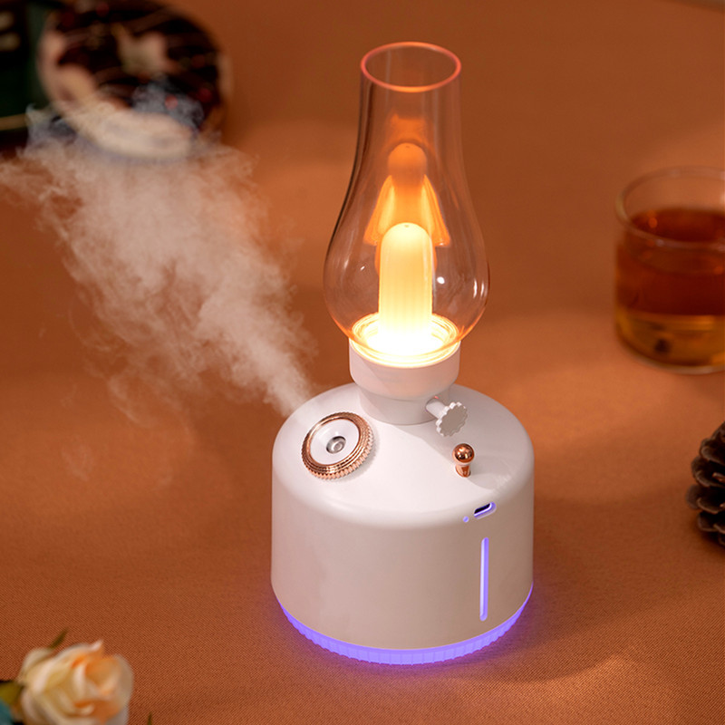 Time Light Humidifier USB Spray Air Humidification LED Colorful Night Light Home Office Car Desktop Sprayer