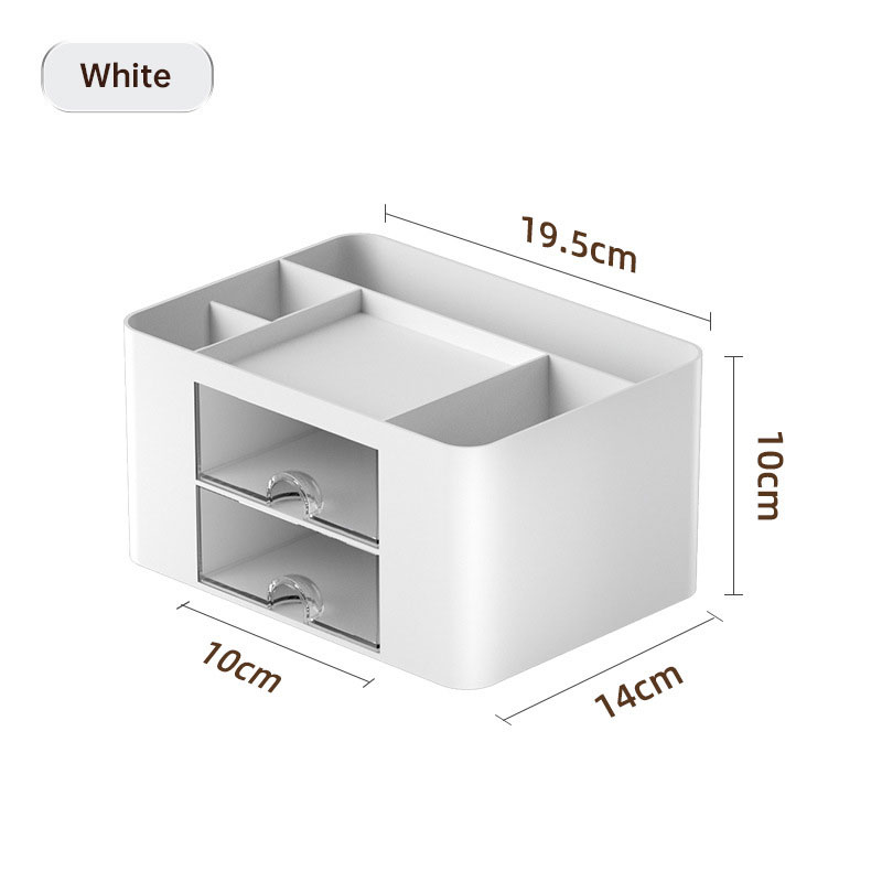 Plastic tabletop drawer brush box multi-grid collection and sorting box classified grid storage box