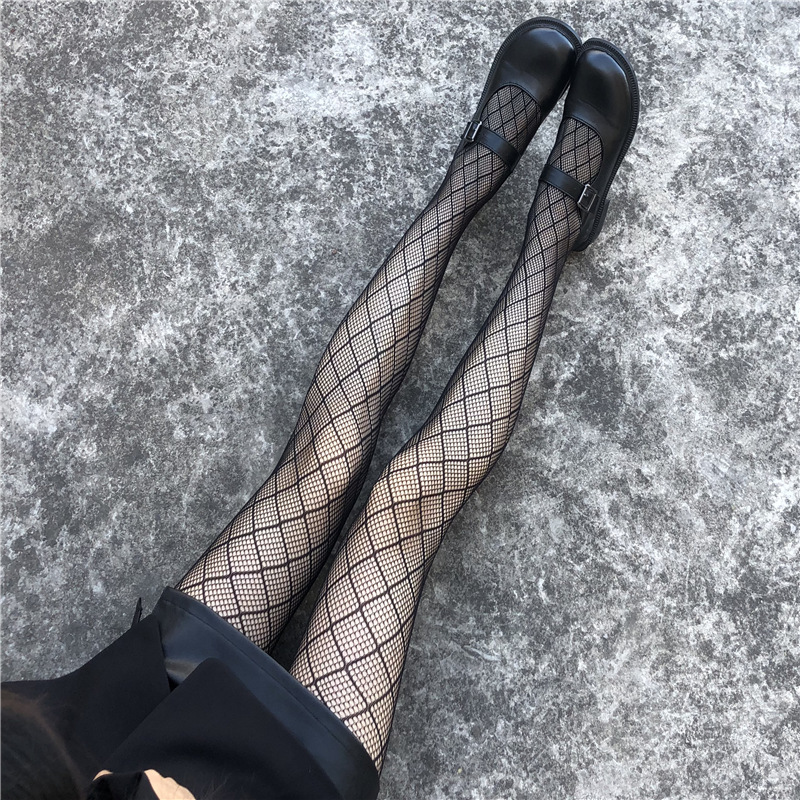 Net Red Mesh Anti-Hook Black Stockings Thin Fishnet Socks Women’s Small Mesh Breathable Sexy Pantyhose