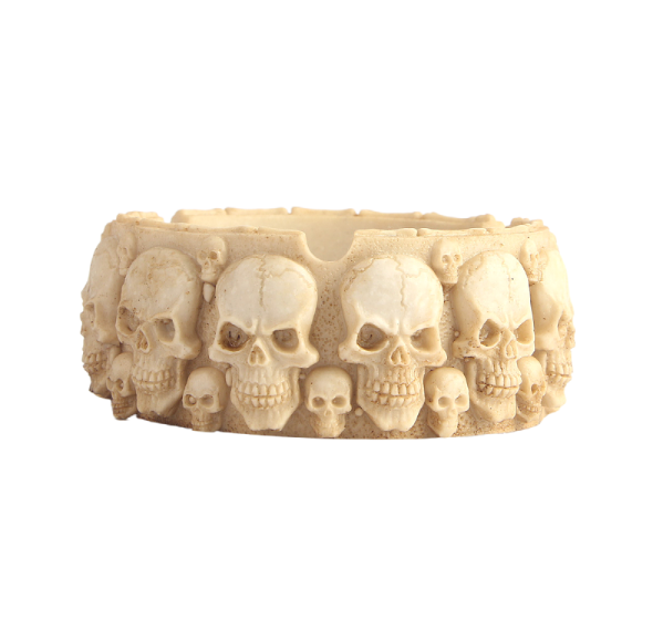 Ashtray skeleton ornament resin skull head