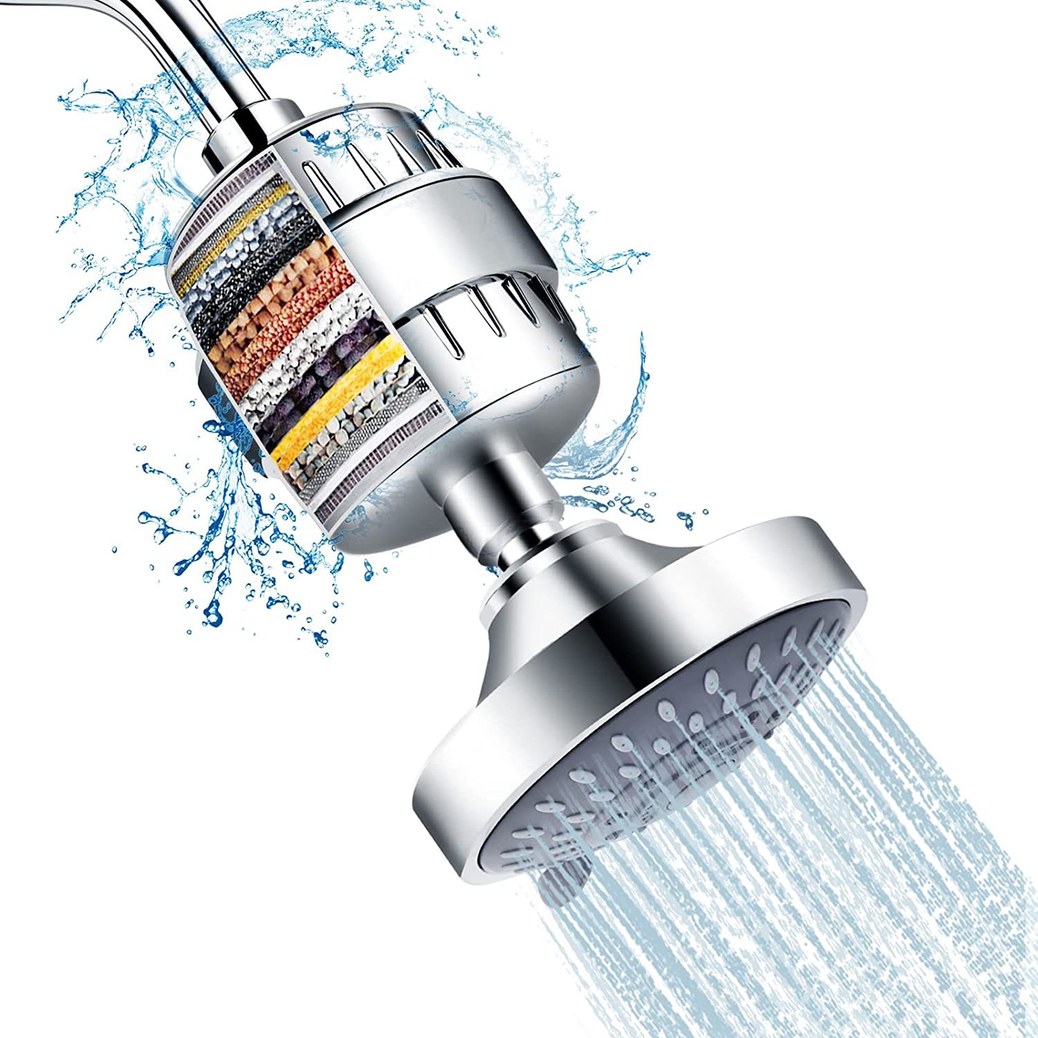 Shower Set With Filter Shower Head Set Combination High-Pressure Nozzle Beauty Care With Water Filter