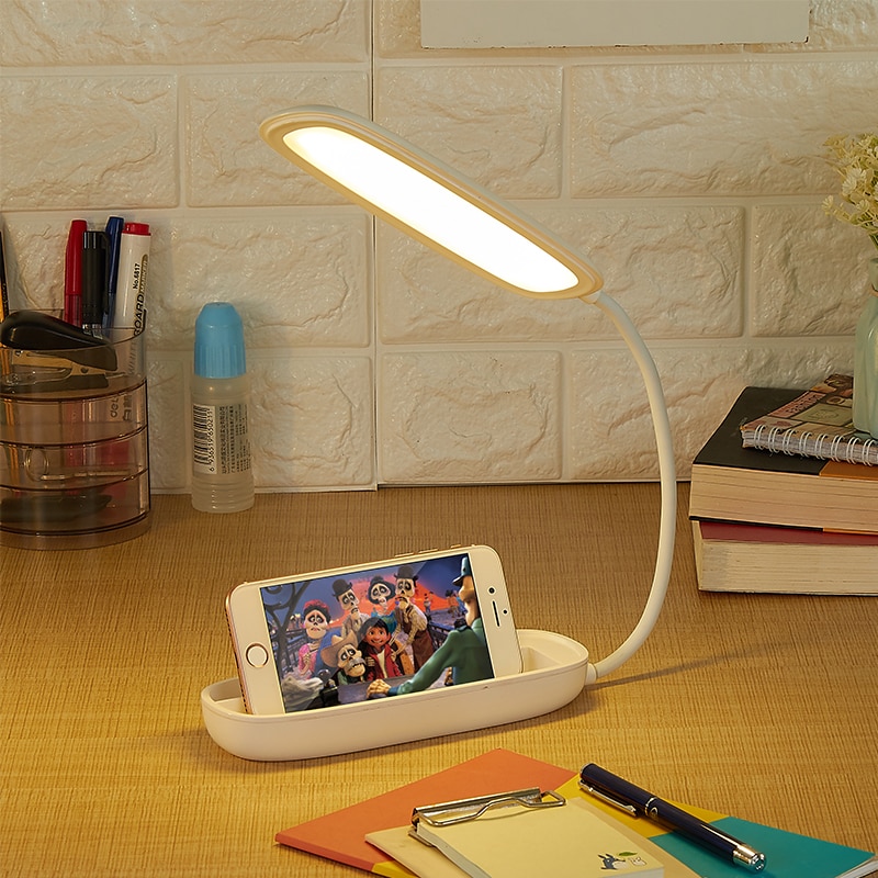 Multifunction LED Desk Lamp Touch Sensor Table Lamp 3 Modes USB Rechargeable Night Light 4000K Eye Protection For Study Reading