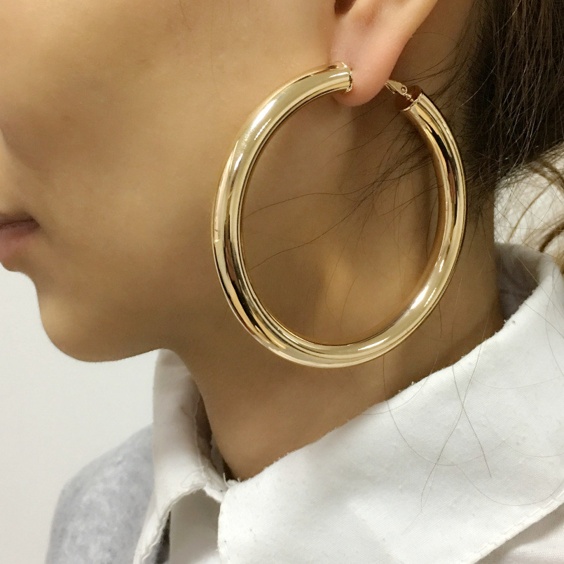 High Quality Circle Ring Earrings Fashion Exaggerated Personality All-Match Earrings For Women