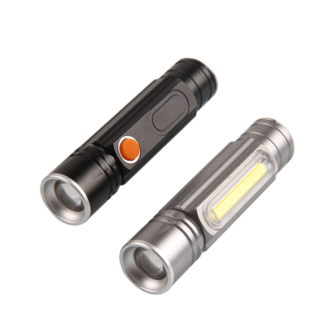 USB Glare Flashlight T6 Zoom Long-Range Mini Charging LED Magnet Work Light Repair