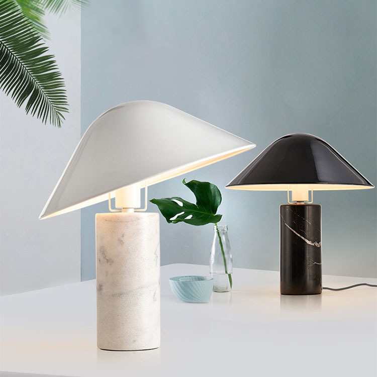 Nordic Modern Minimalist Living Room, Bedside Designer, Study, Personalized Creativity, Fashionable Marble Mushroom Table Lamp