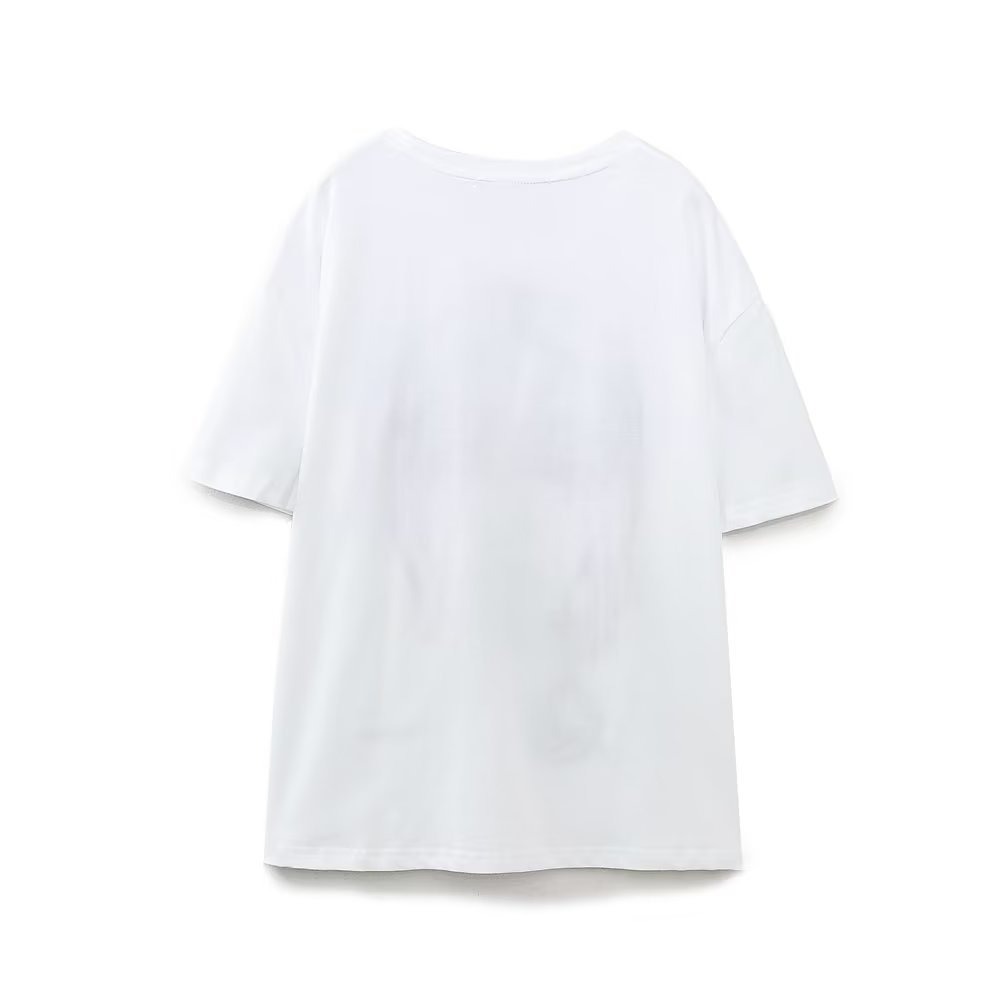 Women Corded Face Cotton White T Shirt O Neck Short Sleeve Female Casual Tees