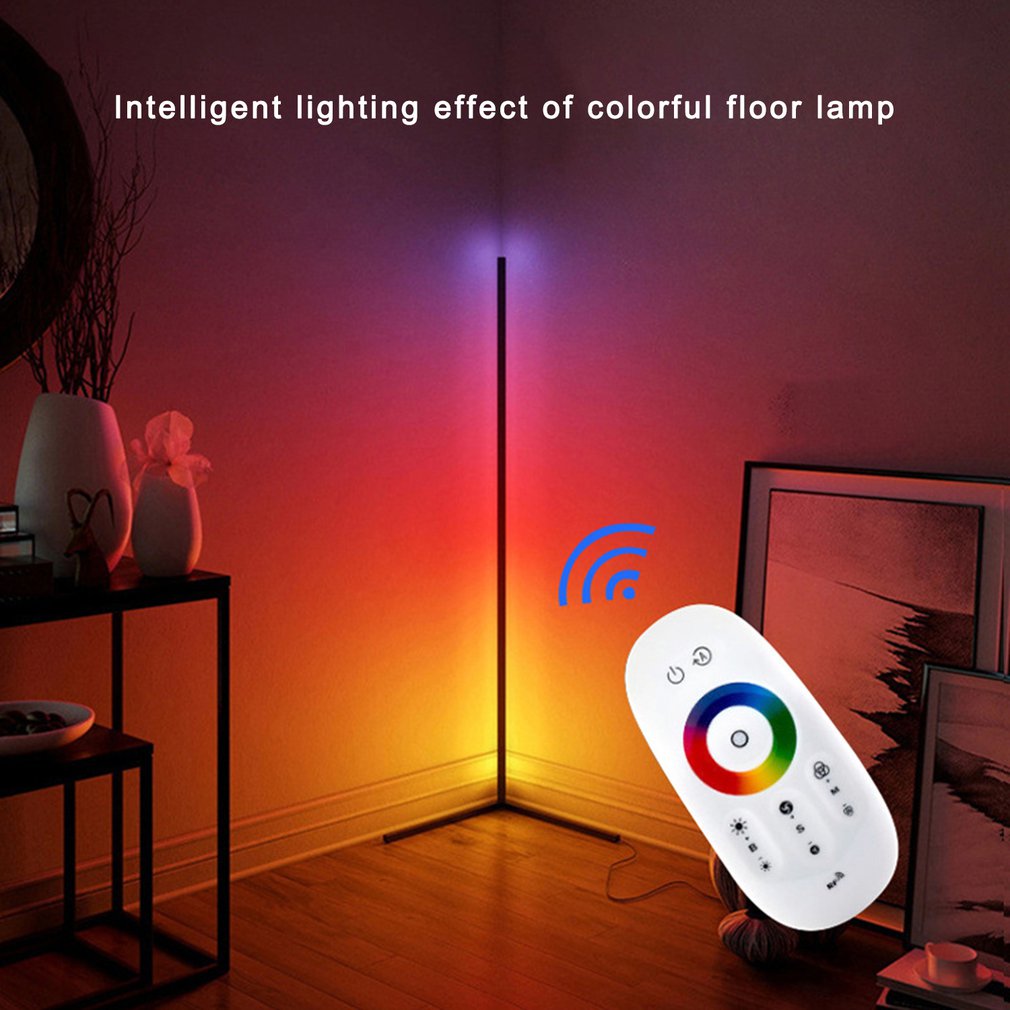 Sectional RGB Triangle Floor Lamp Living Room Bedroom Modern Minimalist Magic Atmosphere Corner Lamp