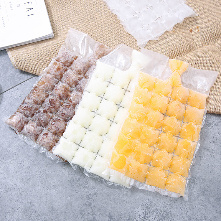 Summer Self-Sealing Disposable Ice Bag Household Frozen Ice Cube Mold Ice Box Bag 1 Pack Of 10 Pieces