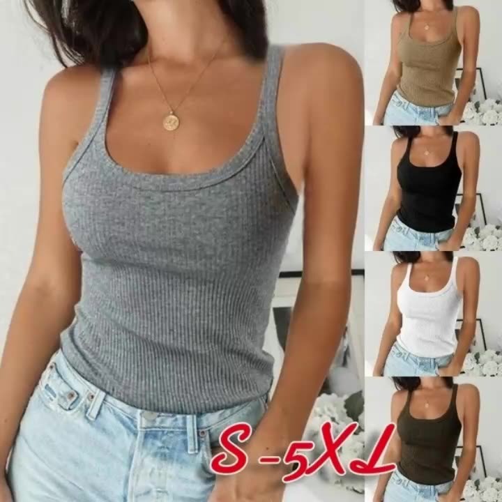 Solid Color Versatile Undershirt Sexy Round Neck Bottoming Inside And Outside Tops T-Shirt For Women