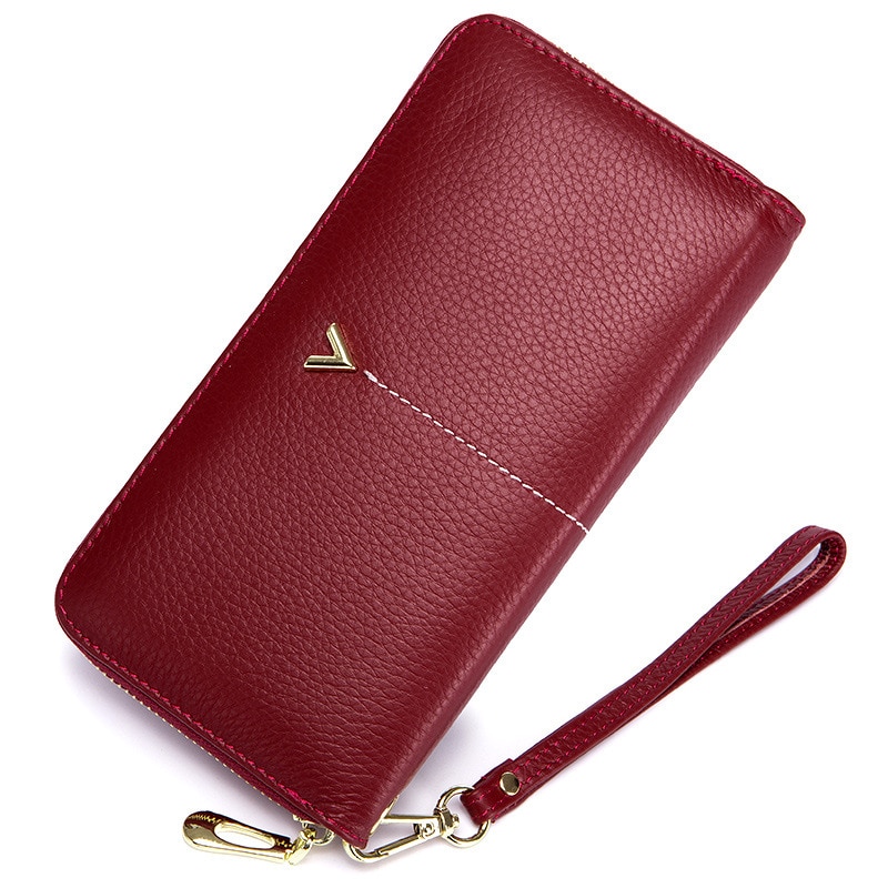 Luxury Long Women Wallet with Interior Moblie