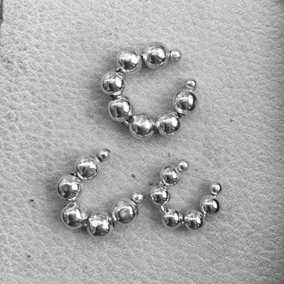 Metal Beads Personalized Ear Buckle Ear Clip Earrings