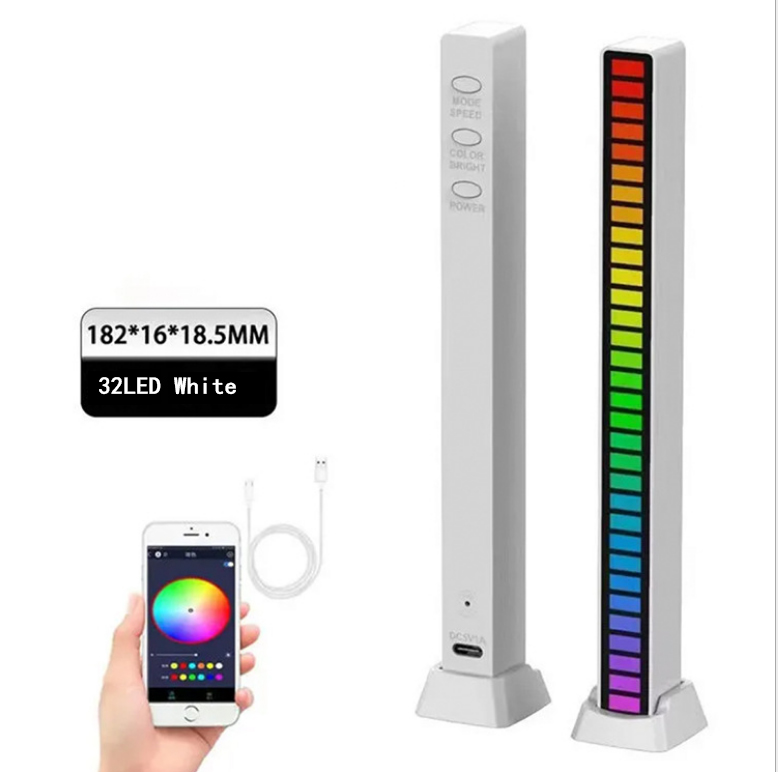 App Bluetooth Pickup Light Voice Control Creative RGB Induction Light Led Desktop Car Atmosphere Music Usb Rhythm Light Bar