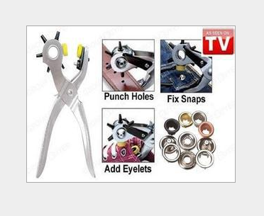 Roto Punch Leather Hole Punching Tool Mending Solution Add Eyelets Pliers