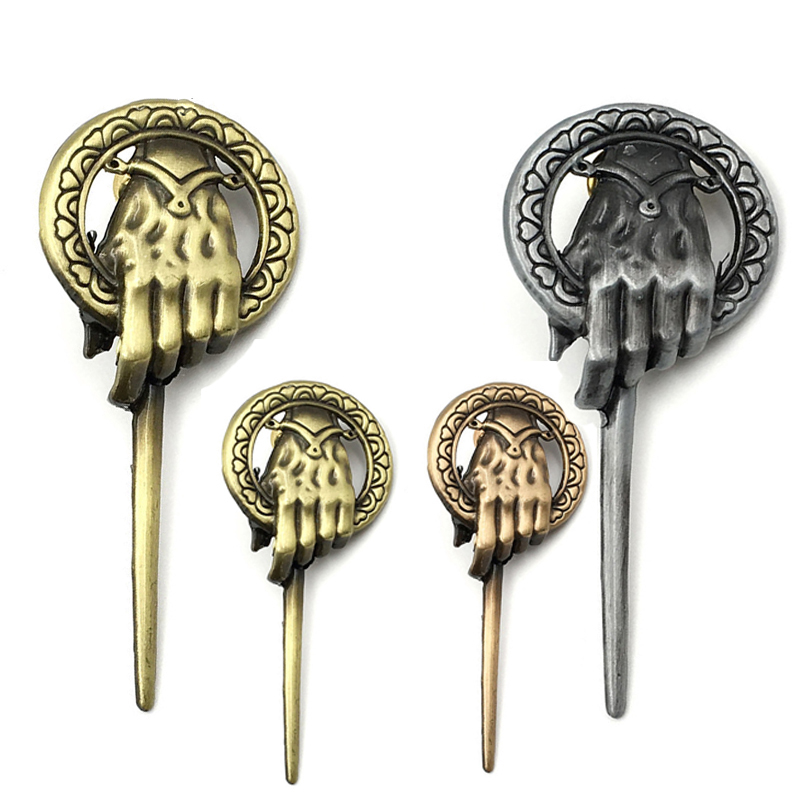 Game of Thrones Song of Ice and Fire Brooch Hand of the King Lapel Inspired Authentic Prop Pin Badge Brooches Movie Jewelry