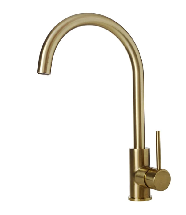 Stainless steel golden kitchen faucet, brushed gold face basin, washbasin, basin, mixed kitchen hot and cold Faucet