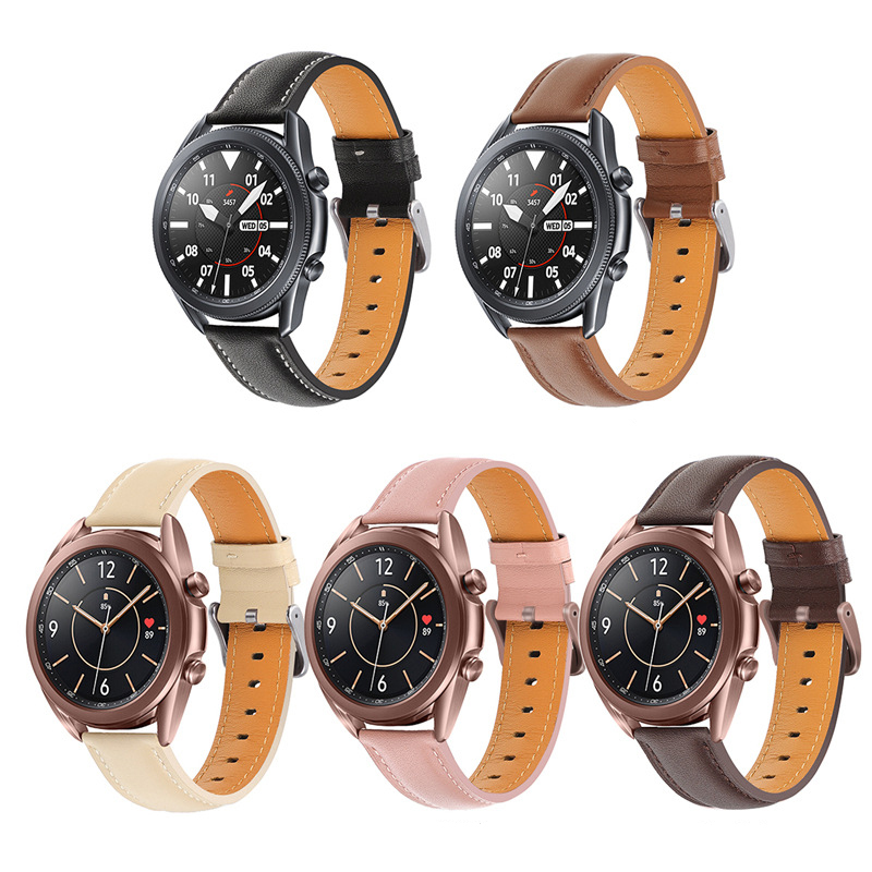 For Samsung Galaxy Watch 3 Huami GTRS Huawei GT2e watch 20/22mm original leather strap