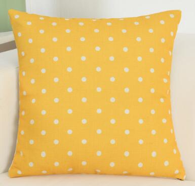 Nordic style Yellow Cushion Cover dot rhombus animal printed Throw Pillowcase Waist Pillow Cover Home sofa car pillow cover