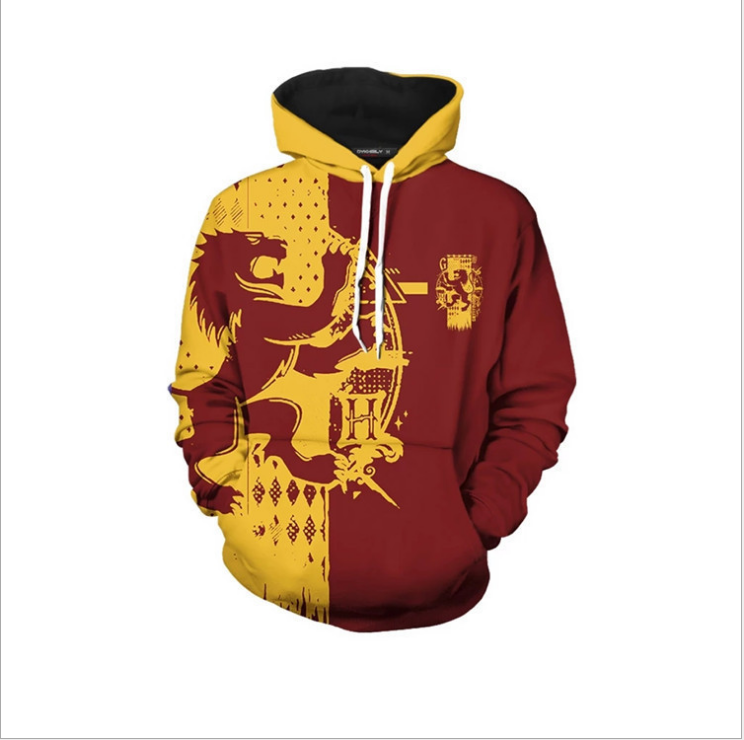 Classic movie Harry Potter series 3D sweater Cosplay animation casual Hoodie sweater