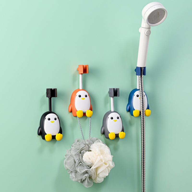 Penguin Shower Bracket Universal Adjustment Bathroom Shower Holder Shower Head Nozzle Fixing Bracket