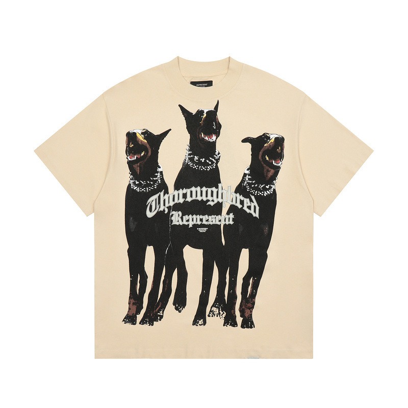 REPRESENT Trendy Doberman Short Sleeve T-shirt Men’s