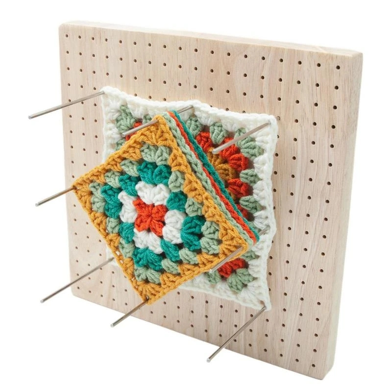 Wooden blocking board Manual wool grid board With 324 Small Holes For Setting Sewing
