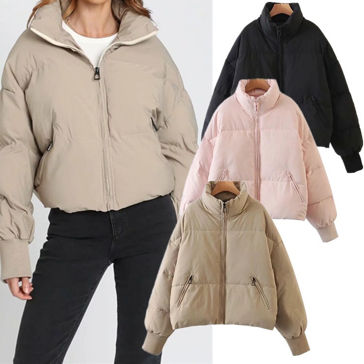 Cotton Jacket Female Ins Loose Thin Warm Bread Clothes Short Down Cotton Clothing Winter