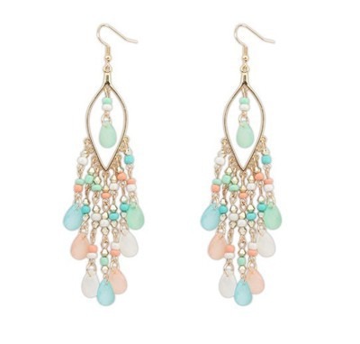 Temperament Bohemian exaggerated fashion droplet tassels long earrings for women’s accessories