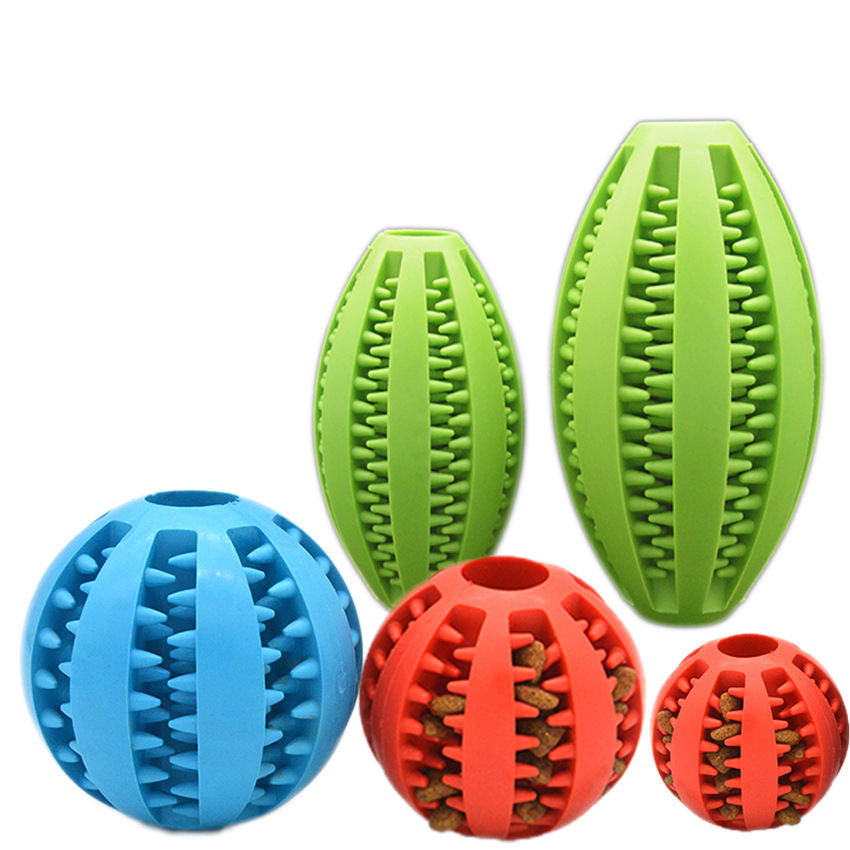 Dog Tooth Grinding Ball Pet Feeding Ball Toy Ball Spill Ball Pet Educational Toy Bite Resistant Tooth Grinding Tooth Cleaning