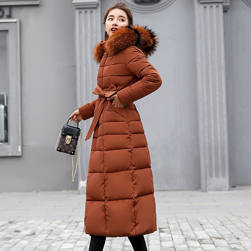 Winter New Korean Fashion Slim Fit Over Knee Thickened Cotton Coat Winter Coat