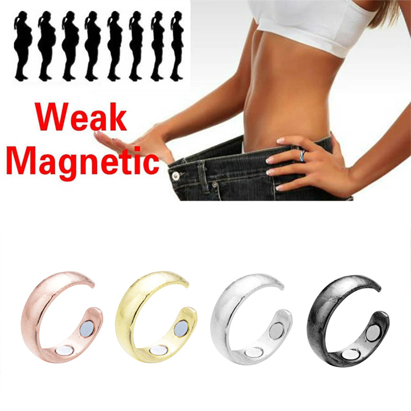 Four Magnet Magnetic Health Ring Rose Gold Creative Jewelry European And American Style Open Ring
