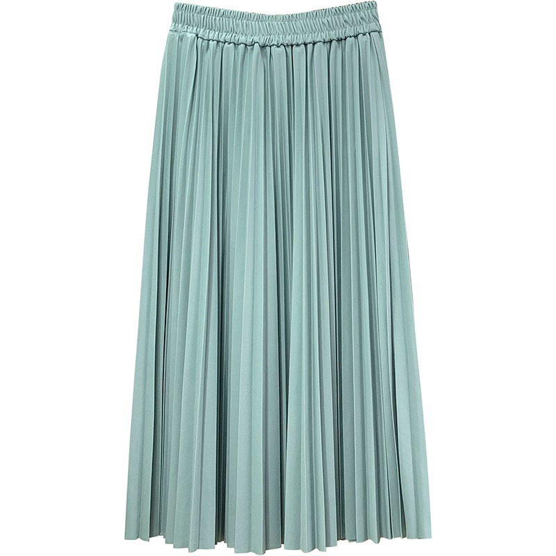 Skirts for Womens Solid Color Kawaii Elastic High Waist