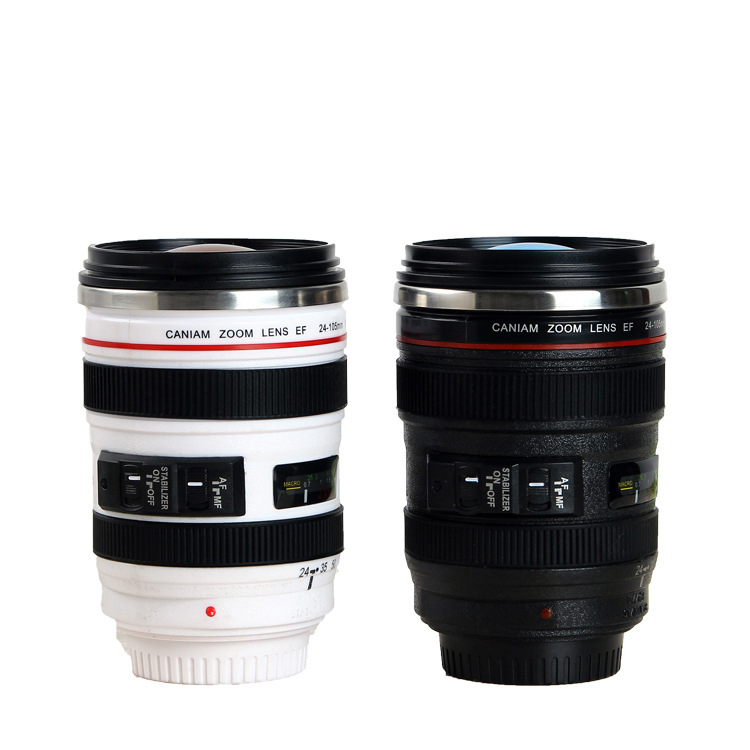 Creative Camera Lens Cup Water Cup Stainless Steel Coffee Cup