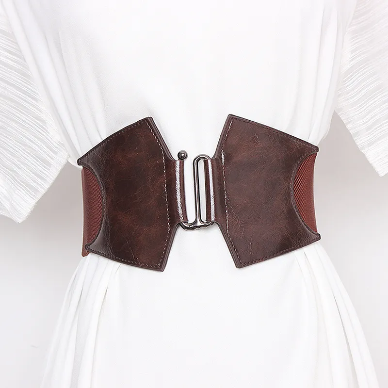Plus Size Elastic Corset Belt Female Waist Wide Belts For Women Designer High Quality Stretch Cummerbunds Dress Waistband