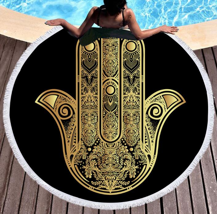 Bedding 3D printing  Round Bohemian Beach towel home textile  Beach Towel Tapestry Blanket